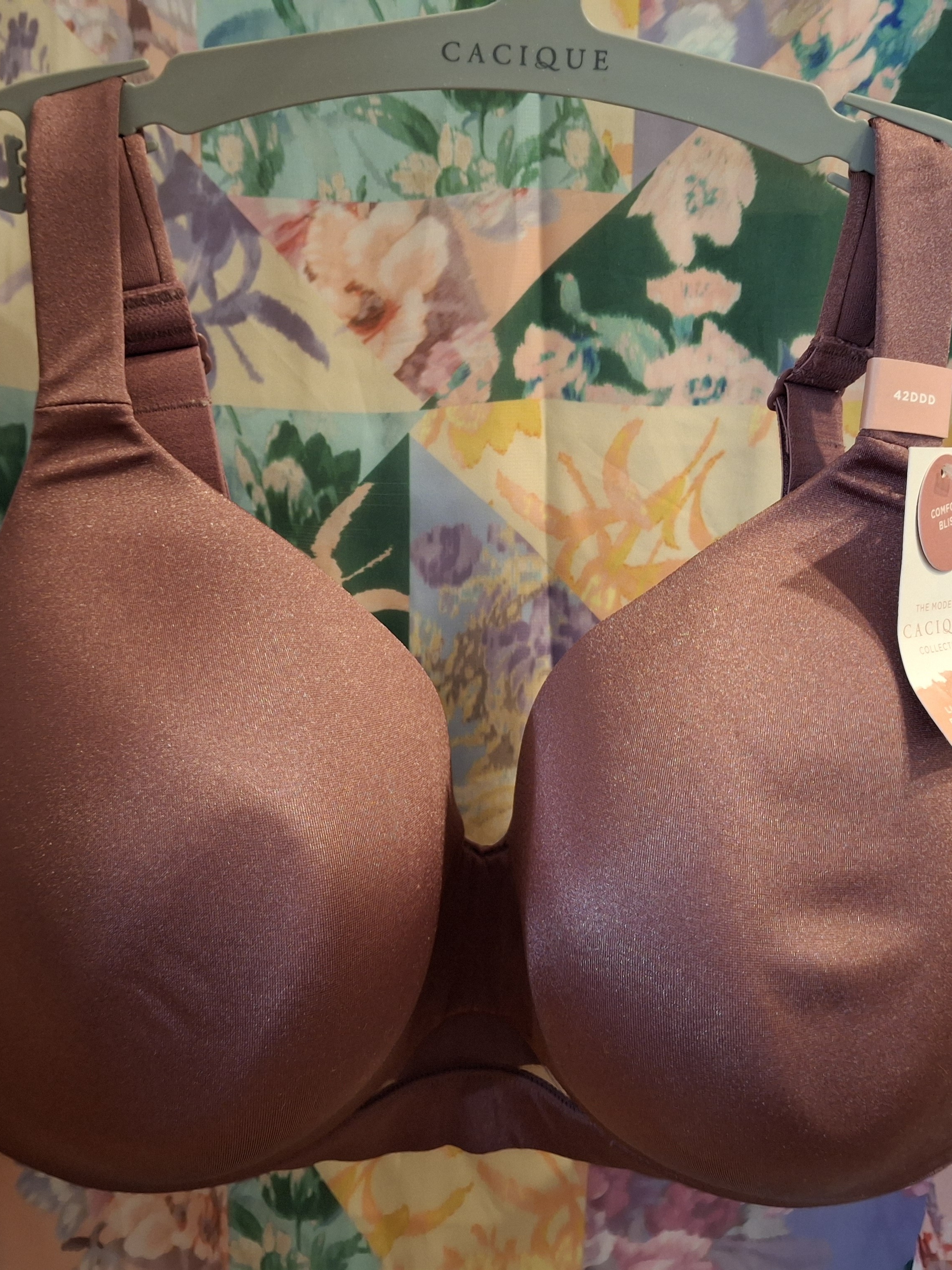 Cacique Comfort Bliss Lightly Lined Full Coverage Color:Shimmery Rose-Brown